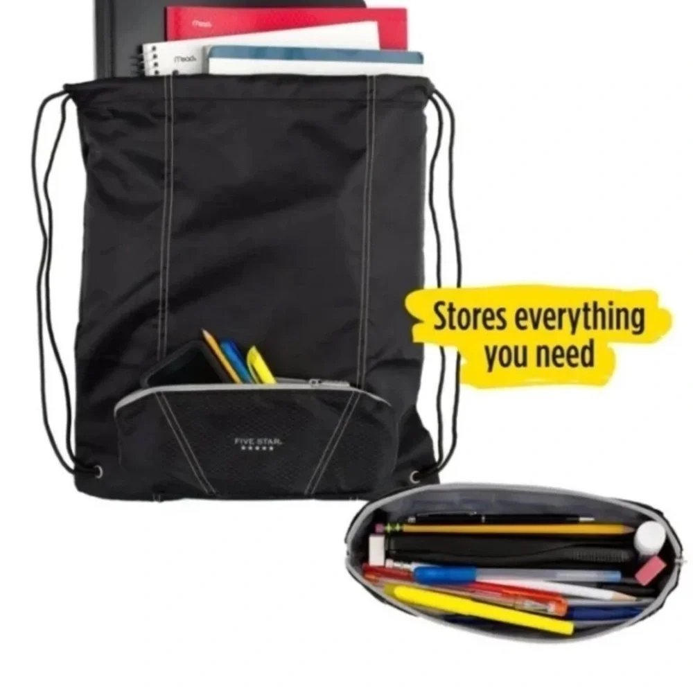 Five Star Black Convertible Pouch Bag